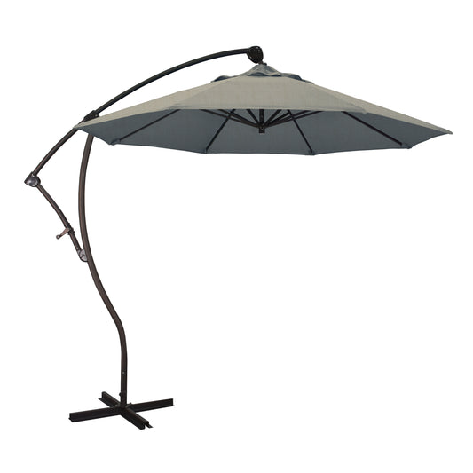 CasaFoyer California Umbrella BA 908 9ft Cantilever Umbrella - 360 Tilt & Turn, Aluminum Pole, Stainless Steel Crank, Sunbrella Fabric