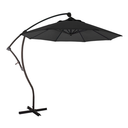 CasaFoyer California Umbrella BA 908 9ft Cantilever Umbrella - Adjustable 360 Tilt & Turn, Sturdy Aluminum Pole, Stainless Steel Crank System, Pre-Drilled Base Holes. Ideal for Outdoor Spaces.