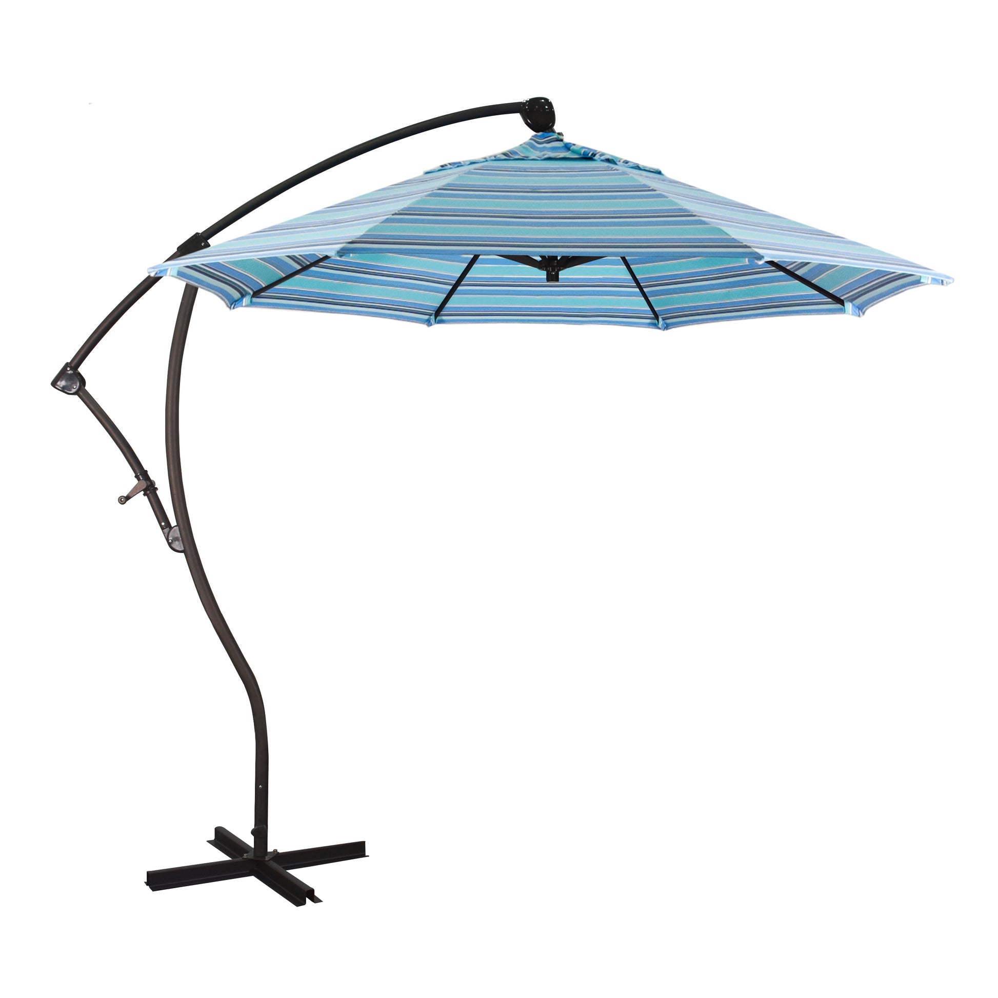 CasaFoyer California Umbrella BA 908 9ft Cantilever Umbrella - 360 Rotation, Tilt Crank Lift, Sturdy Aluminum Pole & Ribs, Sunbrella Fabric