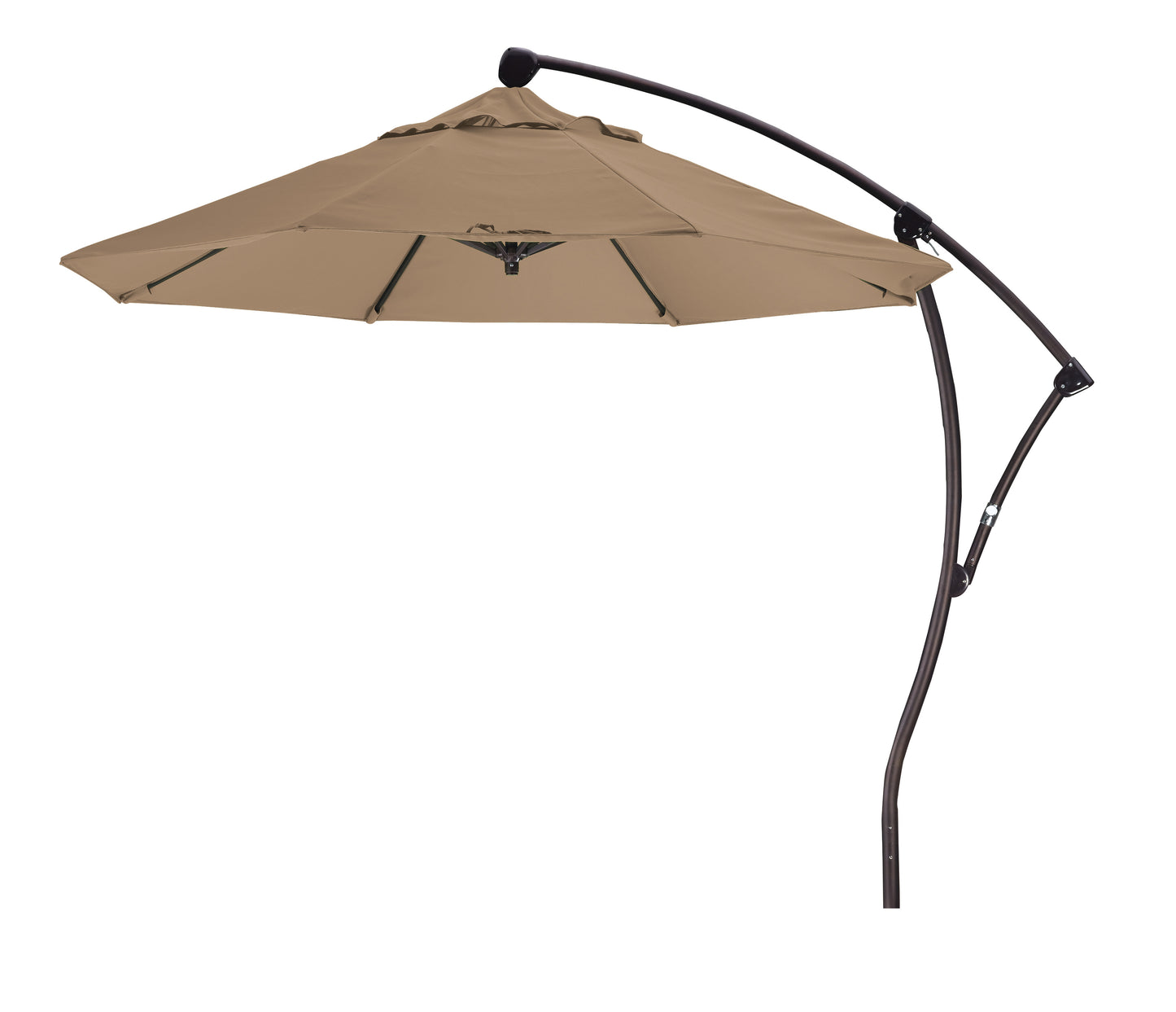 CasaFoyer California Umbrella BA 908 9ft Cantilever Umbrella - 360 Rotation, Tilt, Crank Lift - Sturdy Aluminum Pole - Sunbrella Fabric - Ideal for Outdoor Spaces