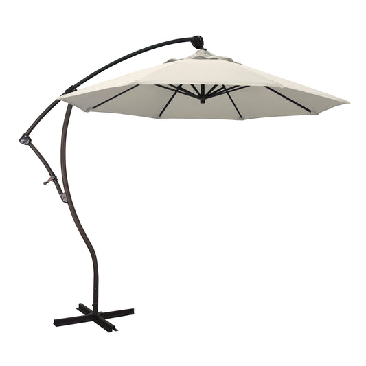 CasaFoyer California Umbrella BA 908 - 9ft Cantilever Umbrella with 360 Rotation & Tilt, Aluminum Pole, Stainless Steel Crank System, Pre-Drilled Base Holes