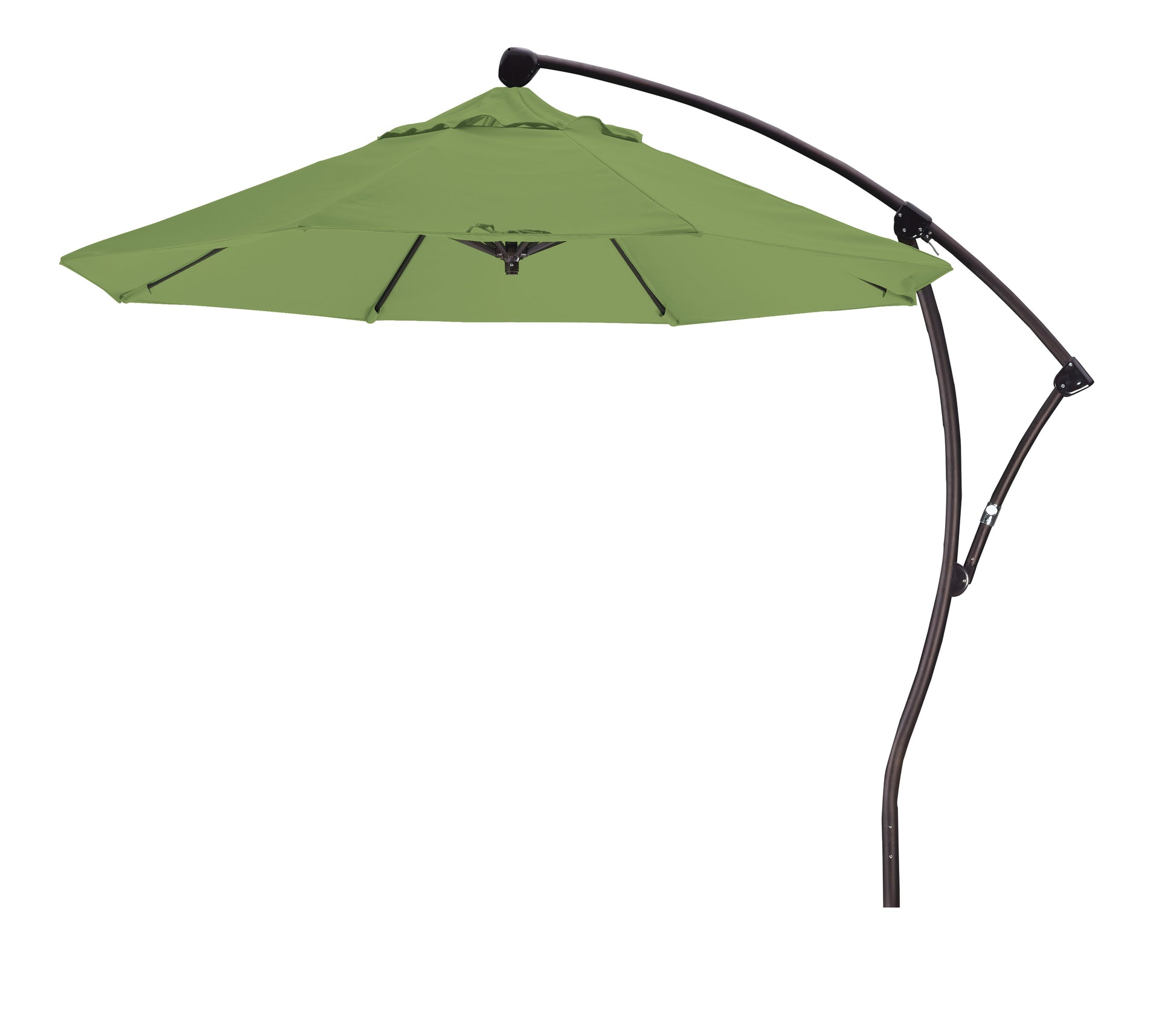 CasaFoyer California Umbrella BA 908 9ft Cantilever Umbrella - 360 Rotation, Tilt, Crank Lift - Sturdy Aluminum Pole - Maximum Shade Coverage - Pacifica Palm Fabric