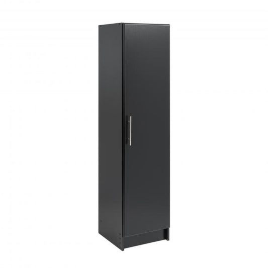 CasaFoyer BEB-1664 Elite 16" Narrow Cabinet - Sleek Black Finish, Adjustable Shelves, Stackable Option for 89" Vertical Storage