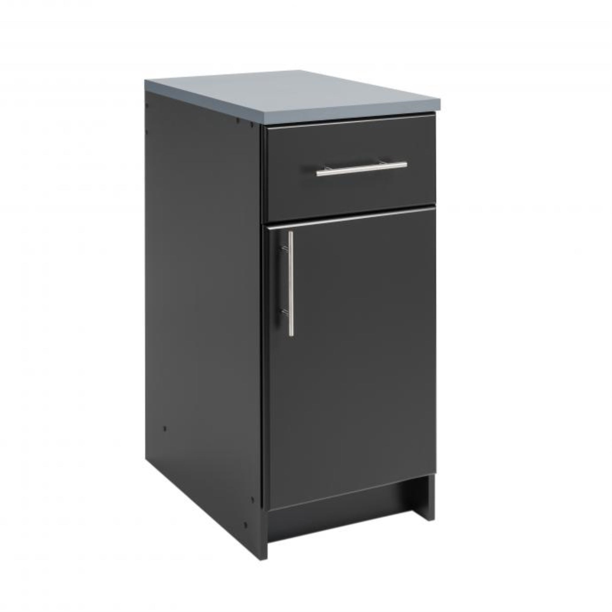 CasaFoyer Elite 16" Base Cabinet - Black | Adjustable Shelf, 20" Drawer, Left/Right Mount Door | Durable & Customizable | Elite Collection