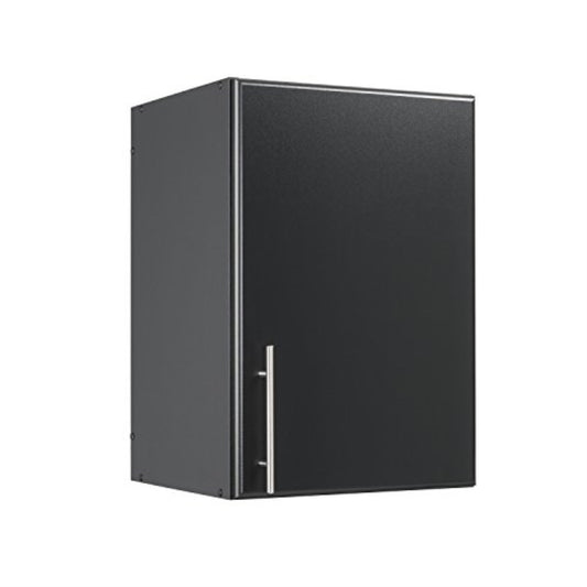 CasaFoyer BEW-1624 Elite 16" Stackable Wall Cabinet - Sleek Black, Adjustable Shelf, 4" Extra Depth, Versatile Storage, Mountable, 89" Vertical Storage