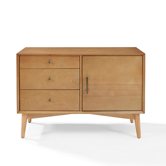 CasaFoyer CasaFoyers Landon Collection: Mid-Century Modern Media Center & Side Buffet with Cabinet & Drawers. Sleek Design, Smooth Finish.