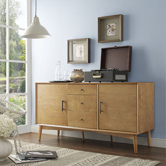 CasaFoyer CasaFoyers Landon Collection: Mid-Century Modern Style Buffet with Cabinets and Drawers