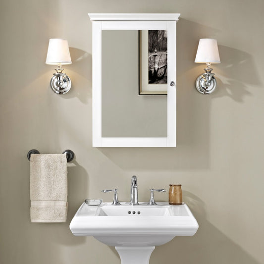 CasaFoyer Lydia Mirrored Wall Cabinet - Stylish Design, Ample Storage Space, Genuine Wood Border - Perfect for Bathroom Renovations