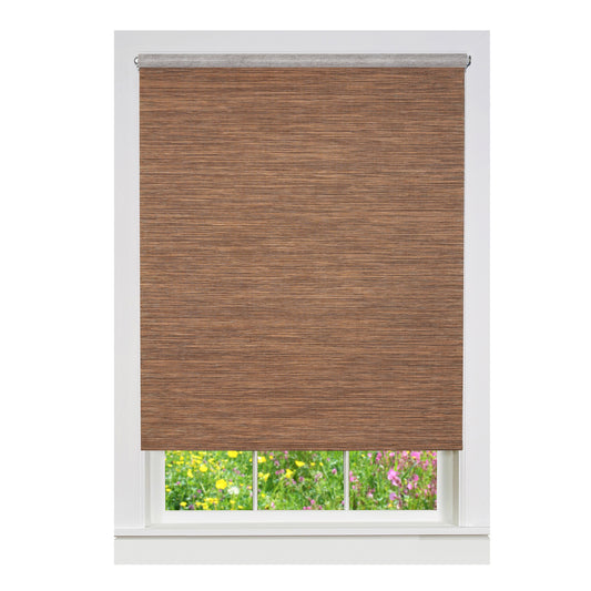 CasaFoyer Cordless Privacy Jute Shade - Natural Fiber Light Filtering Material for Windows - Suitable for Any Size and Dcor - Includes Brackets for Inside/Outside Mounting - California Residents: Contains DINP - www.P65Warnings.ca.gov/product