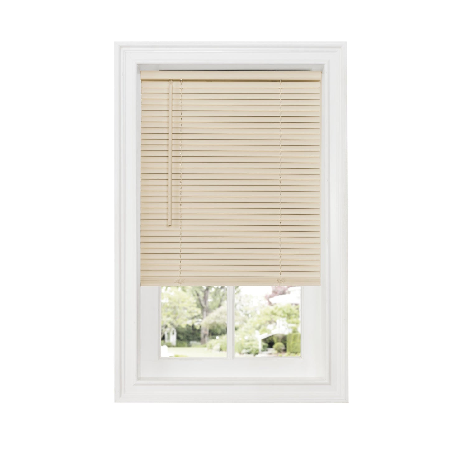 CasaFoyer Cordless GII Deluxe Sundown 1 Blind - Room Darkening, Maximum Privacy, PVC, Tilt Wand, Cordless Lift, Easy Installation, Alabaster, 36x64