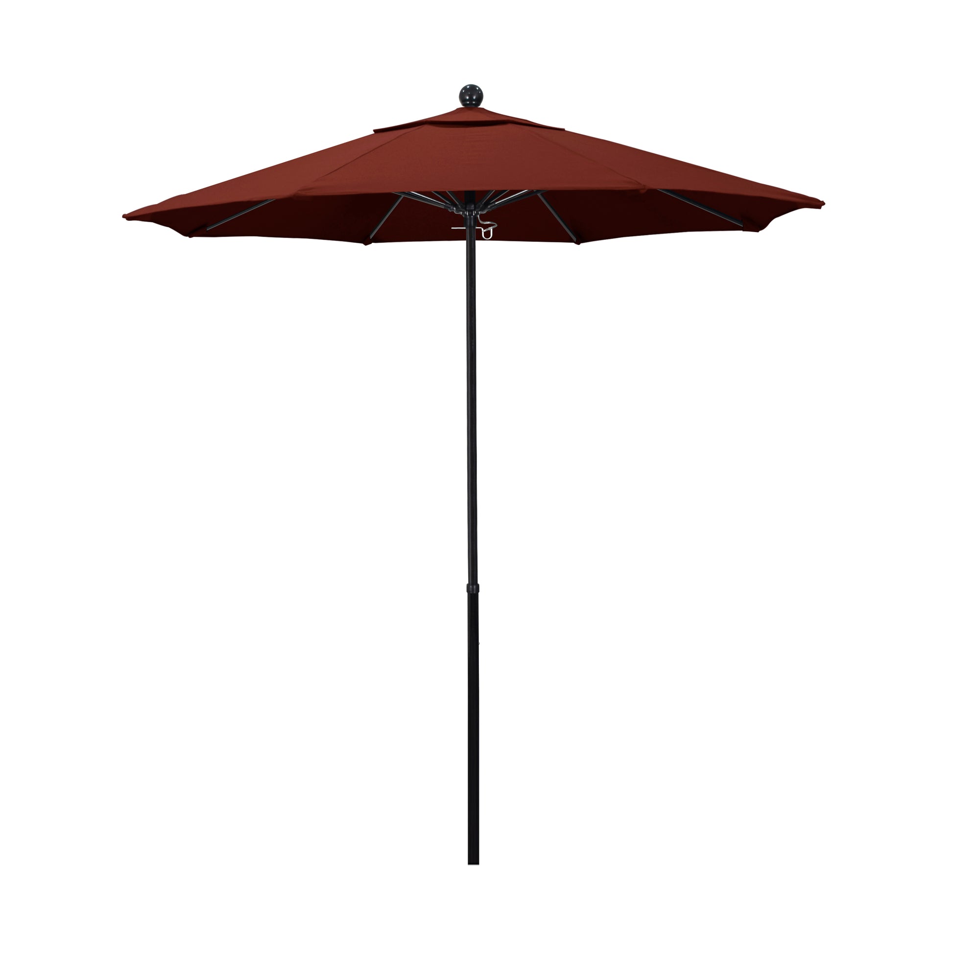 CasaFoyer EFFO758 7ft Commercial Grade Fiberglass Umbrella by California Umbrella - Unparalleled Weather Resistance, Adjustable Height, Perfect for Outdoor Dining.