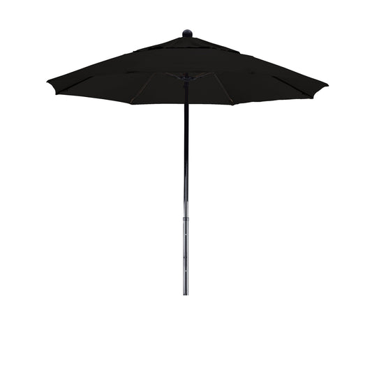 CasaFoyer California Umbrella EFFO758 7ft Commercial Grade Fiberglass Patio Umbrella - Adjustable Height, Unparalleled Weather Resistance, Pacifica Black Fabric