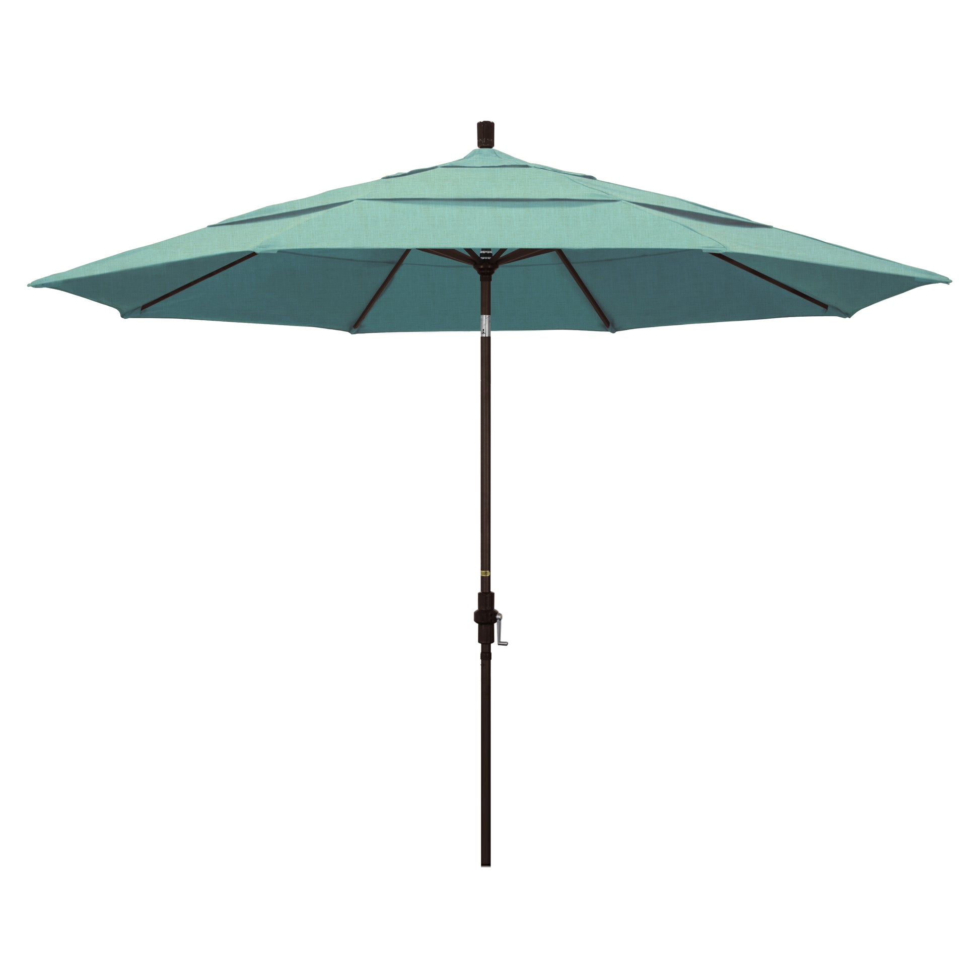 CasaFoyer 11' California Umbrella - Market Style with Collar Tilt Design, Sturdy Aluminum Frame, Crank-to-Open Mechanism, Spectrum Mist Fabric