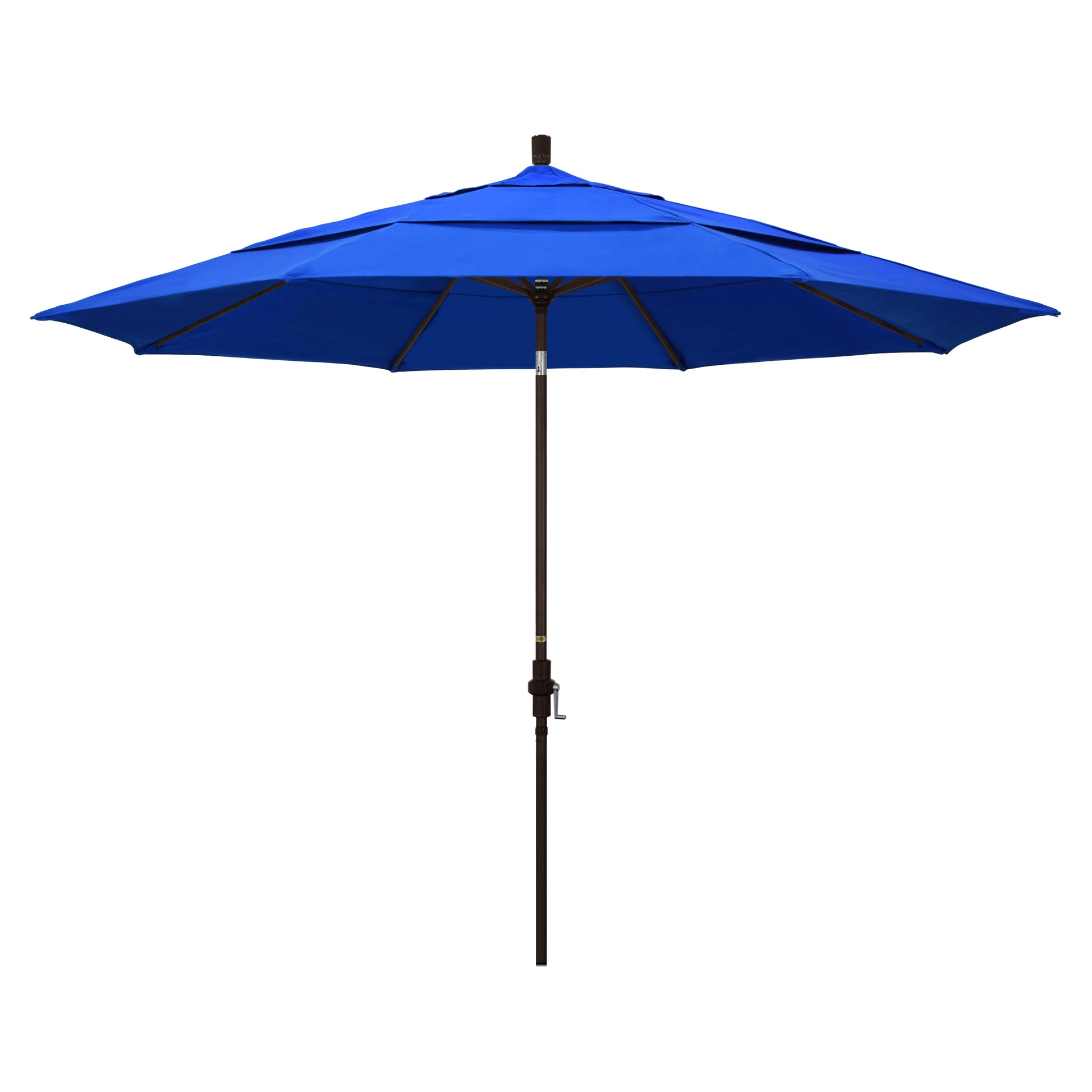 CasaFoyer 11' California Umbrella - Market Style, Collar Tilt, Crank-to-Open - Sturdy Aluminum Frame - Residential Owner's Choice