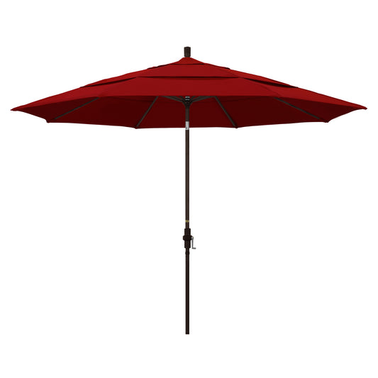 CasaFoyer 11' California Umbrella - Market Style, Collar Tilt Design, Aluminum Frame - Residential Owners' Favorite