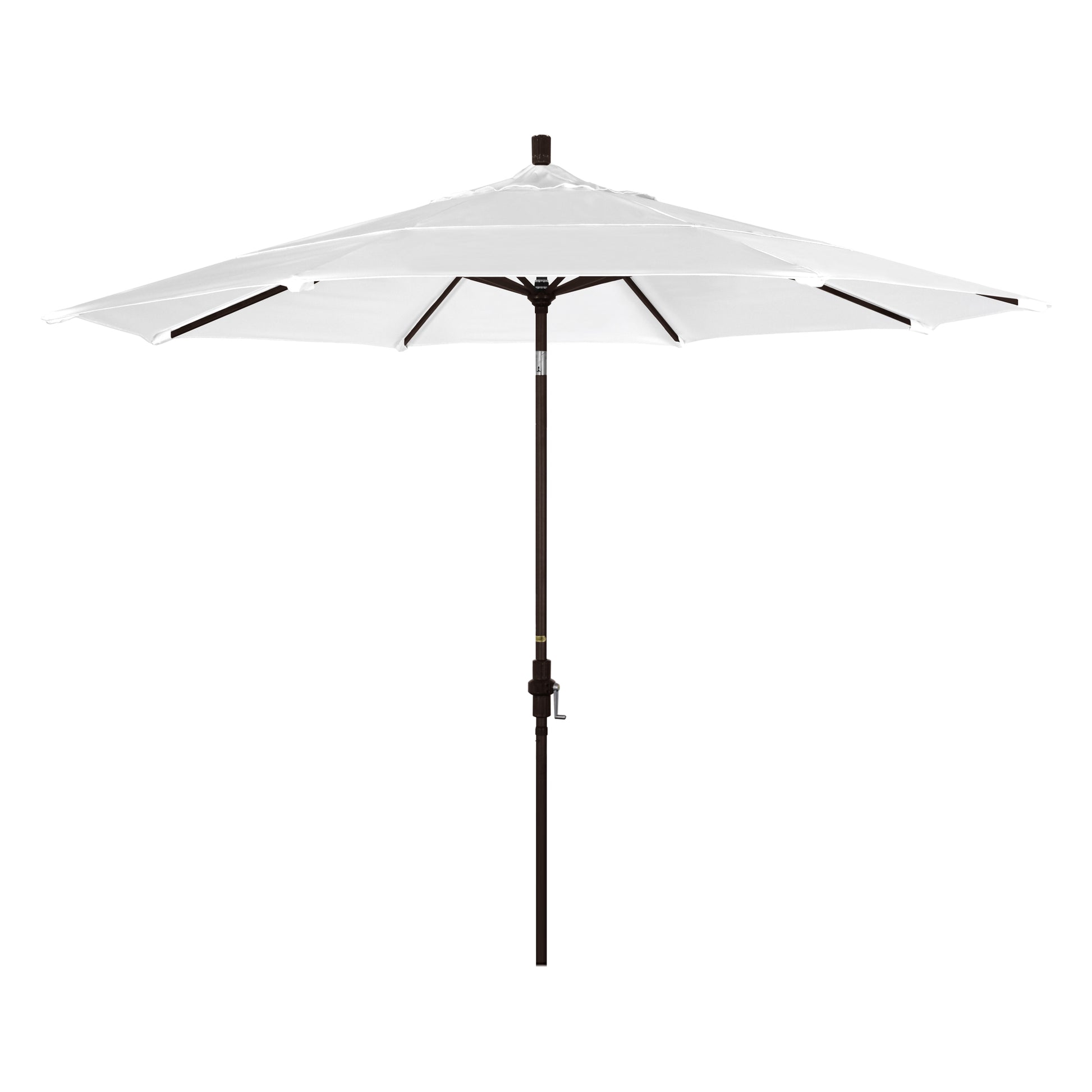 CasaFoyer 11' California Market-Style Umbrella with Collar Tilt and Crank Lift - Sturdy Aluminum Frame - Long-Lasting Shade Enjoyment - Residential Favorite