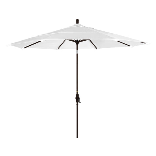 CasaFoyer 11' California Market-Style Umbrella with Collar Tilt and Crank Lift - Sturdy Aluminum Frame - Long-Lasting Shade Enjoyment - Residential Favorite