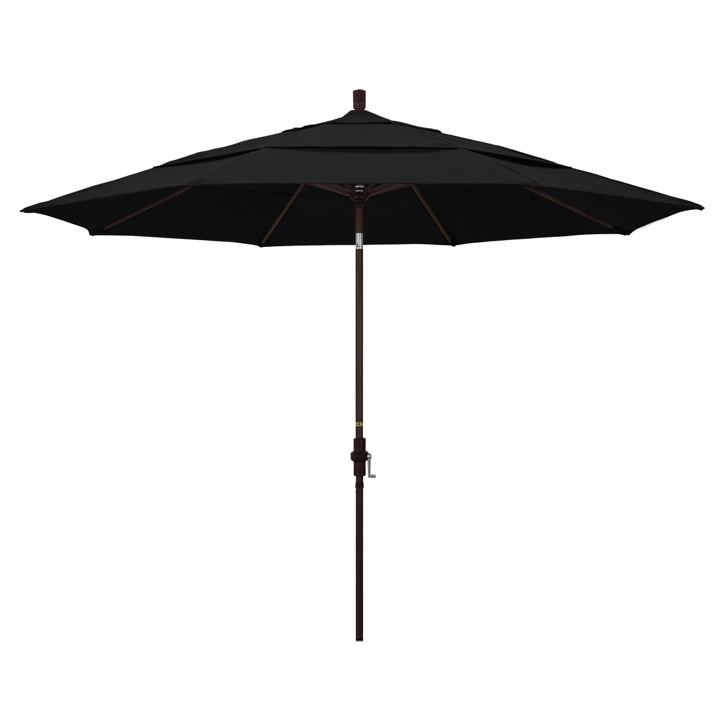 CasaFoyer 11ft California Umbrella - Extra Large Size, Sturdy Aluminum Frame, Collar Tilt Design, Easy Crank-to-Open Mechanism. Enjoy Years of Shade.