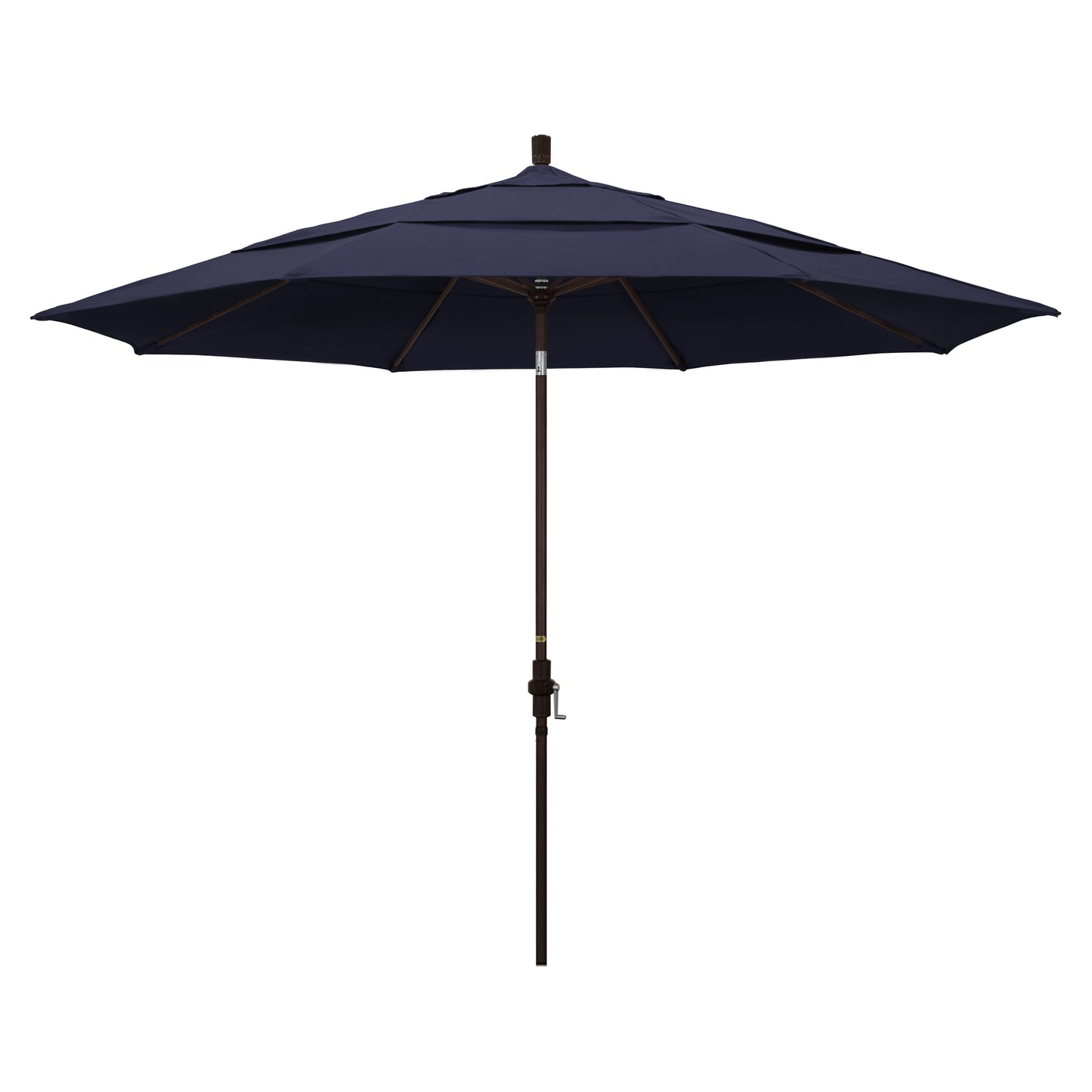 CasaFoyer 11' California Umbrella - Market Style with Collar Tilt Design, Sturdy Aluminum Frame, Crank Lift - Ideal for Residential Owners