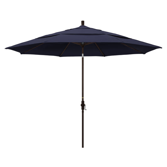 CasaFoyer 11' California Umbrella - Market Style with Collar Tilt Design, Sturdy Aluminum Frame, Crank Lift - Ideal for Residential Owners