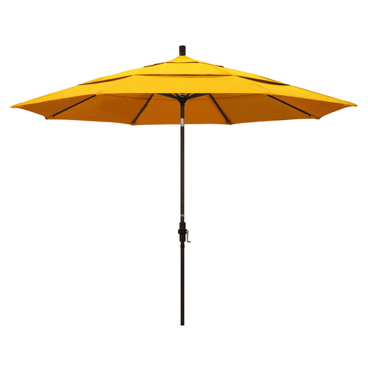 CasaFoyer 11' California Umbrella - Market Style, Collar Tilt Design, Aluminum Frame, Ample Shade, Easy Tilt Control, User-Friendly Crank Lift