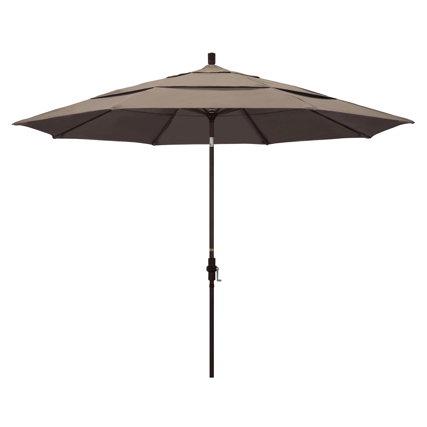 CasaFoyer 11ft California Umbrella - Market Style, Collar Tilt, Crank-to-Open - Sturdy Aluminum Frame - Long-Lasting Shade Enjoyment