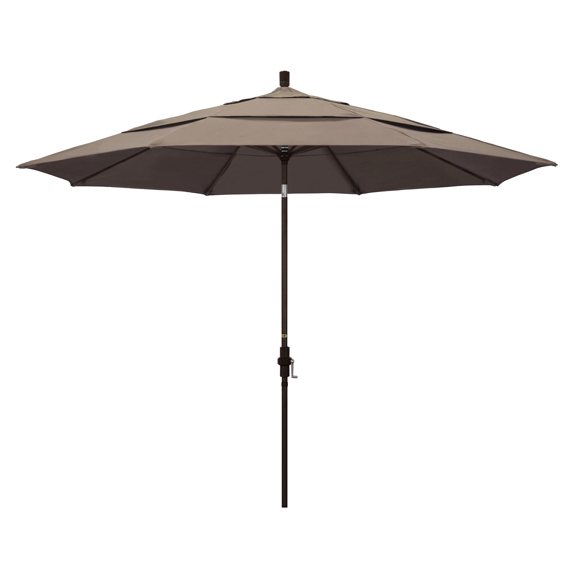 CasaFoyer 11ft California Umbrella - Market Style, Collar Tilt, Crank-to-Open - Sturdy Aluminum Frame - Long-Lasting Shade Enjoyment