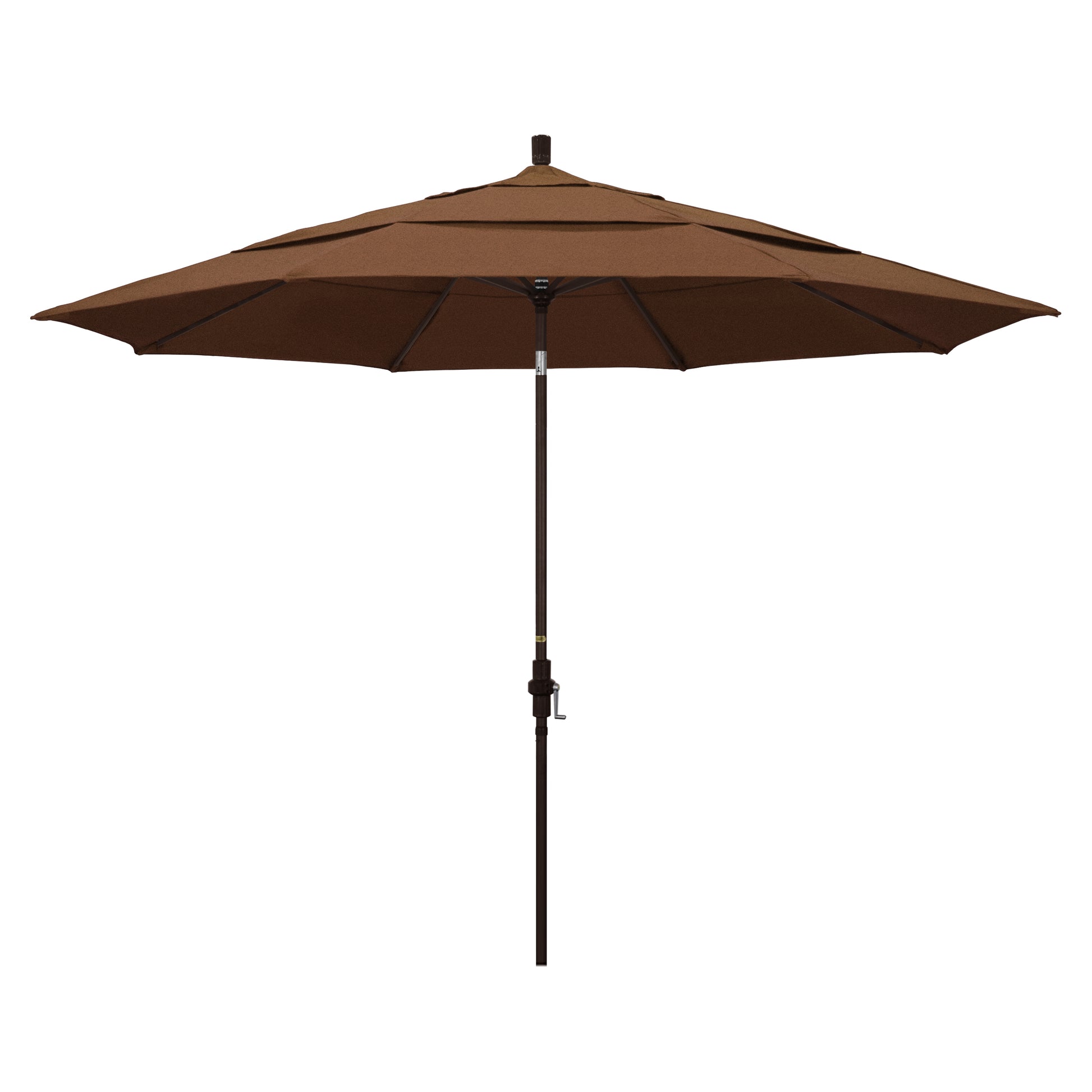 CasaFoyer 11ft California Umbrella - Extra Large Size, Market-Style Design, Collar Tilt & Crank-to-Open Feature, Sturdy Aluminum Frame, User-Friendly & Durable