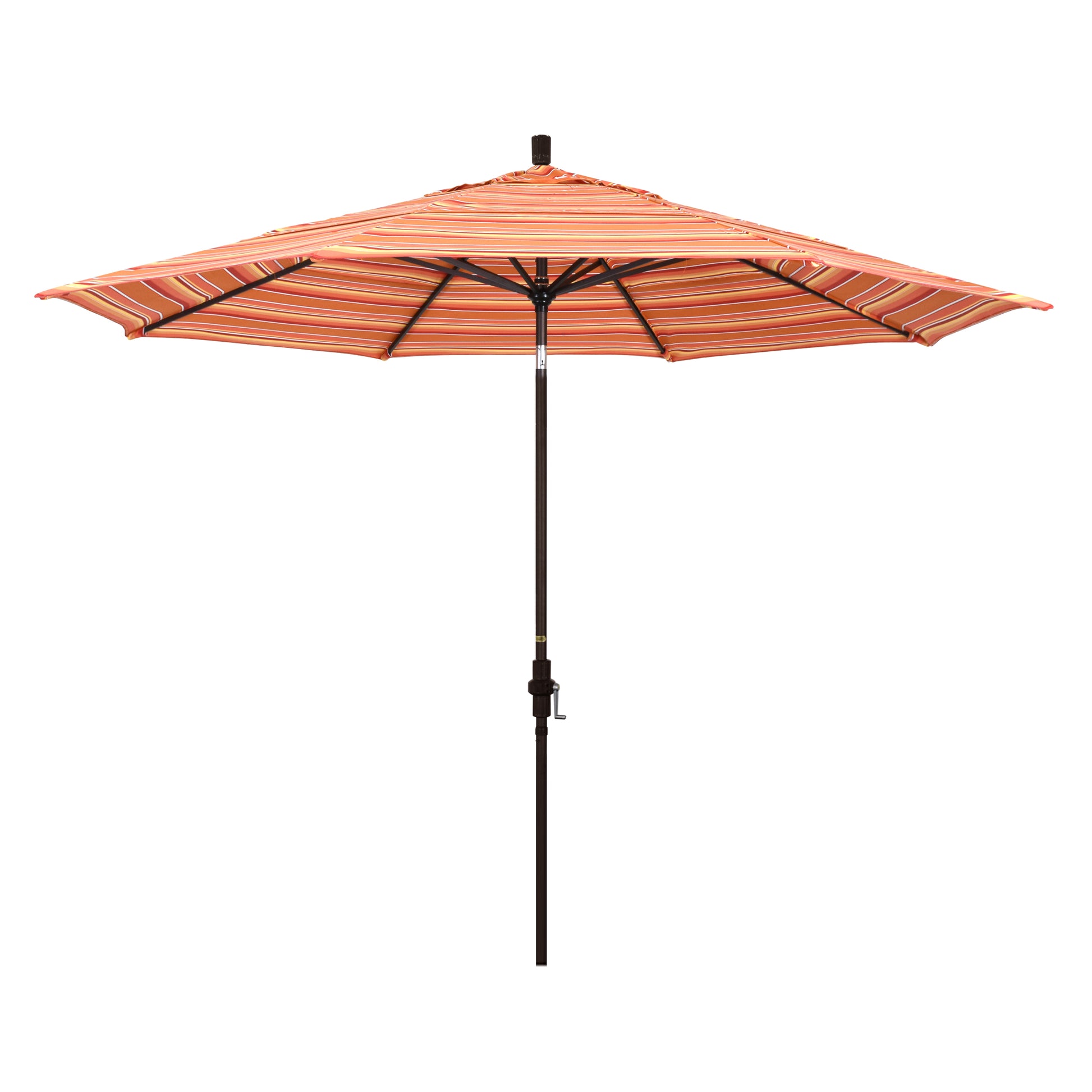 CasaFoyer 11' California Umbrella - Residential Market Style with Collar Tilt Design, Durable Aluminum Frame, and 11ft Size. Sunbrella 1A Dolce Mango Fabric.