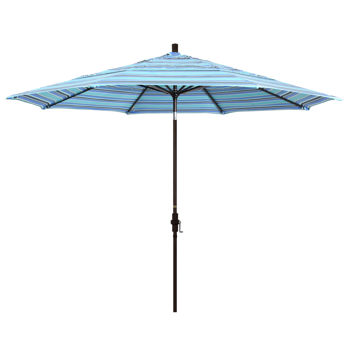 CasaFoyer 11' California Market Style Umbrella with Collar Tilt and Crank Lift - Sturdy Aluminum Frame - Wide Range of Tilt Options - Durable Construction