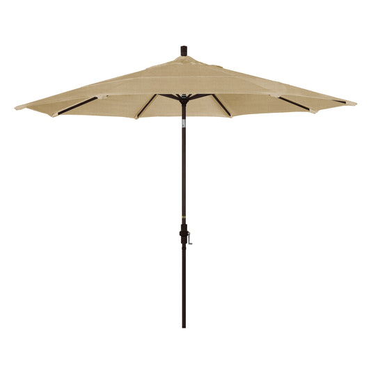 CasaFoyer 11' California Umbrella - Market Style with Advanced Collar Tilt Design, Sturdy Aluminum Frame, and Crank-to-Open Mechanism