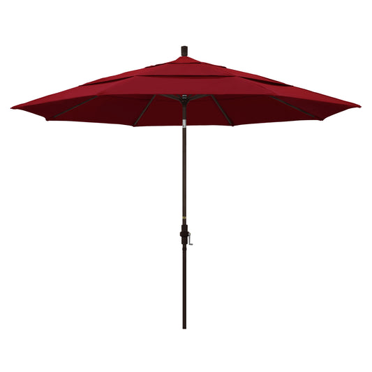 CasaFoyer 11' California Market Style Umbrella with Collar Tilt Design - Durable Aluminum Frame - Crank-to-Open Mechanism - Ultimate Comfort and Aesthetics