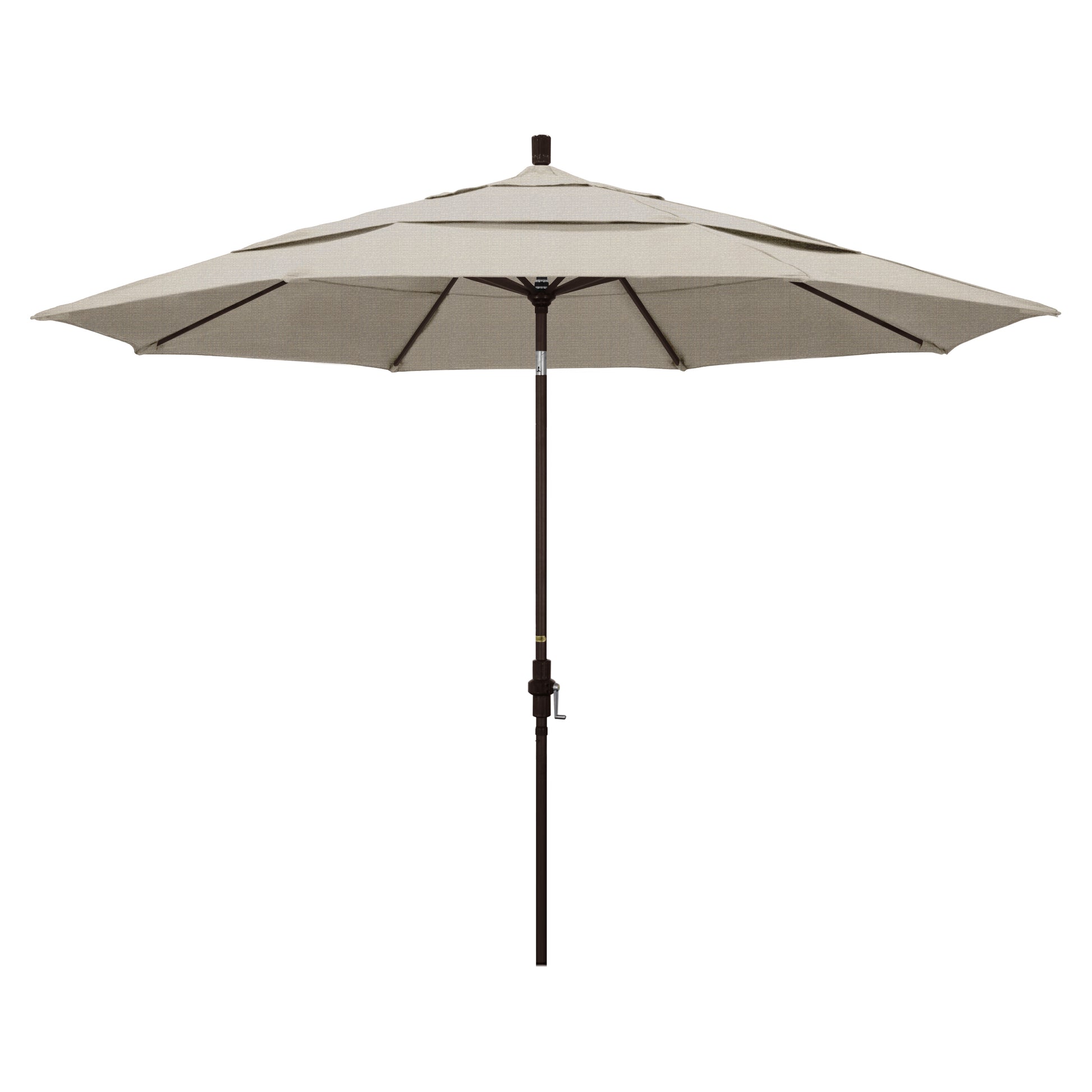 CasaFoyer 11ft California Umbrella - Market Style, Collar Tilt Design, Durable Aluminum Frame, Easy Crank-to-Open Mechanism, Wide Range of Tilt Positions