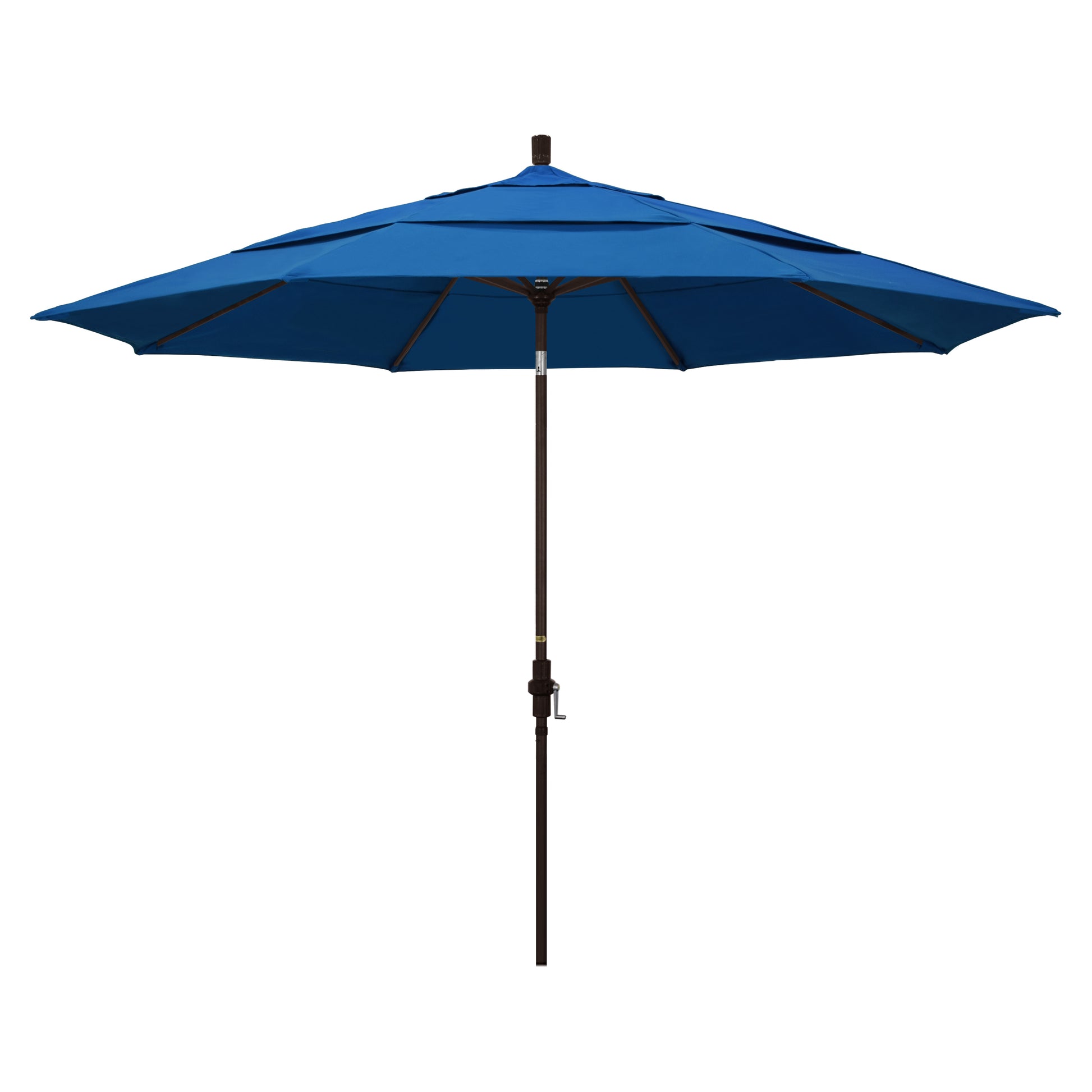 CasaFoyer 11' California Market Style Umbrella with Collar Tilt and Crank Lift - Spacious and Durable Aluminum Frame - Easy to Use and Adjust - Ideal for Residential Owners