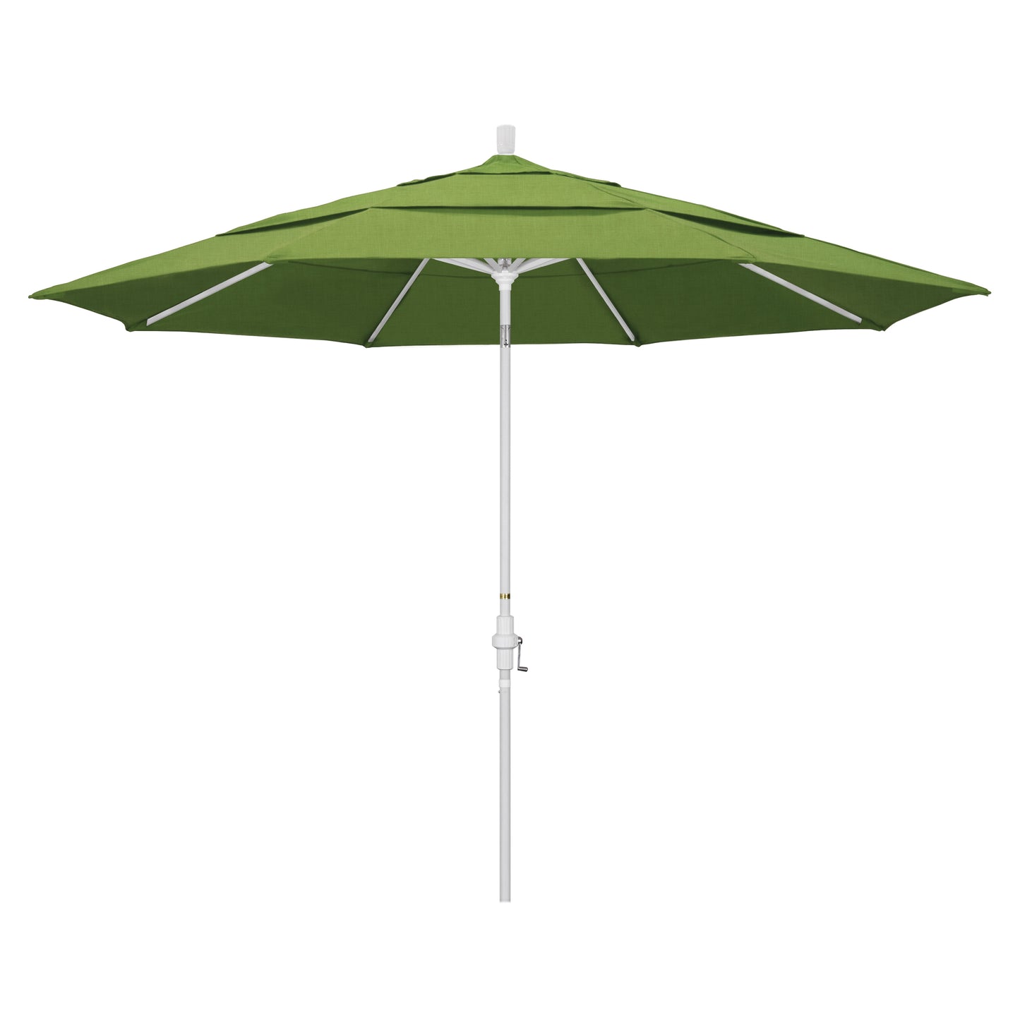 CasaFoyer 11' California Umbrella - Extra Large Size, Collar Tilt, Durable Aluminum Frame, User-Friendly Crank Lift - Residential Owners' Choice