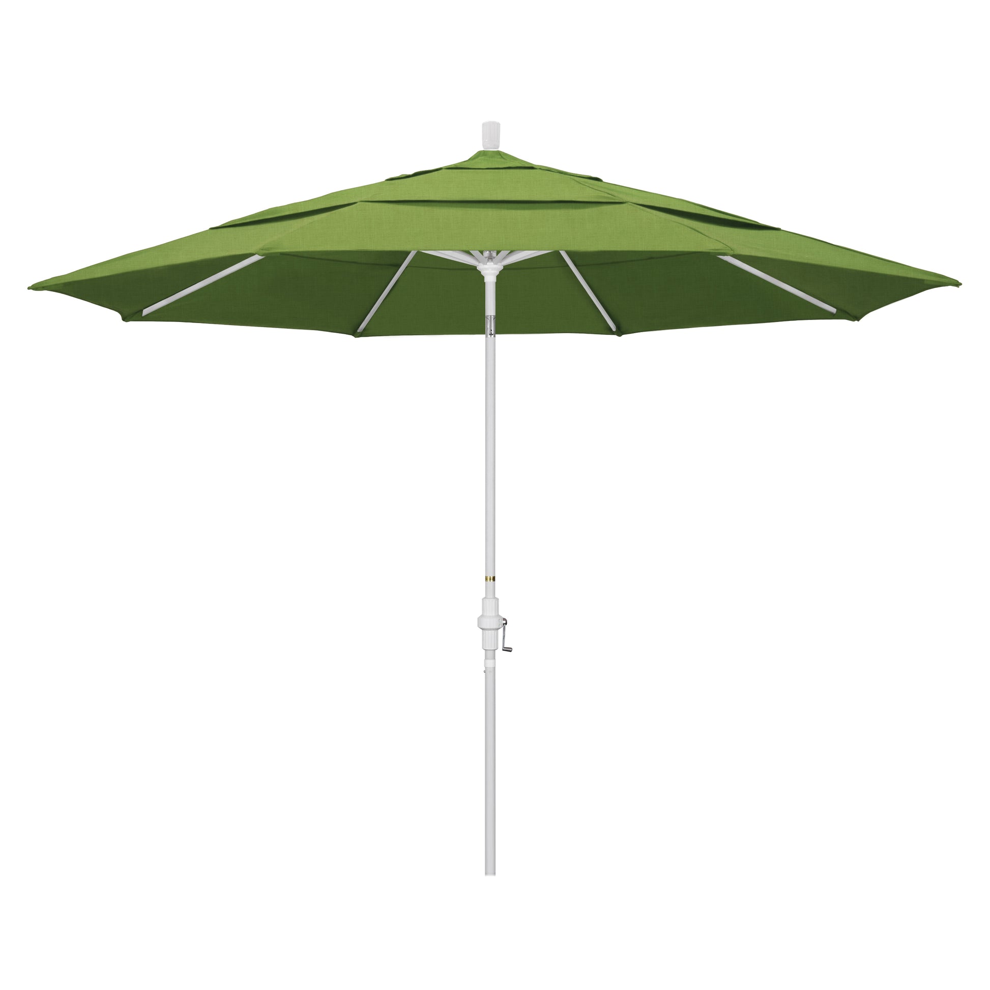 CasaFoyer 11' California Umbrella - Extra Large Size, Collar Tilt, Durable Aluminum Frame, User-Friendly Crank Lift - Residential Owners' Choice