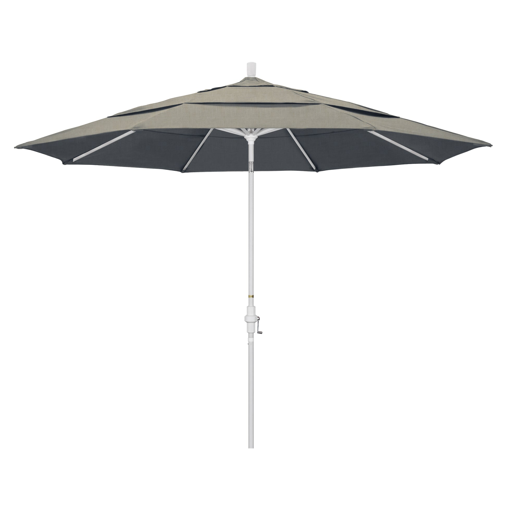 CasaFoyer 11ft California Umbrella - Extra Large Size, Collar Tilt Design, Durable Aluminum Frame, Easy Crank-to-Open Feature, Adjustable Tilt Angle