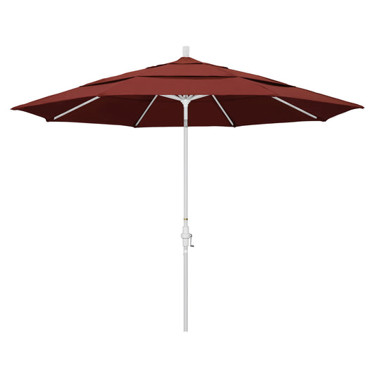 CasaFoyer 11' California Umbrella - Market Style with Collar Tilt and Crank Lift - Durable Aluminum Frame - Sunbrella Fabric - Residential Owners' Choice
