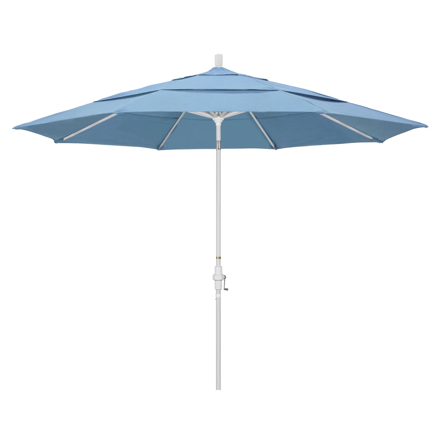 CasaFoyer 11' California Umbrella - Market Style with Collar Tilt and Crank Lift - Sturdy Aluminum Frame - Ample Shade for Residential Owners - Durable and User-Friendly Design