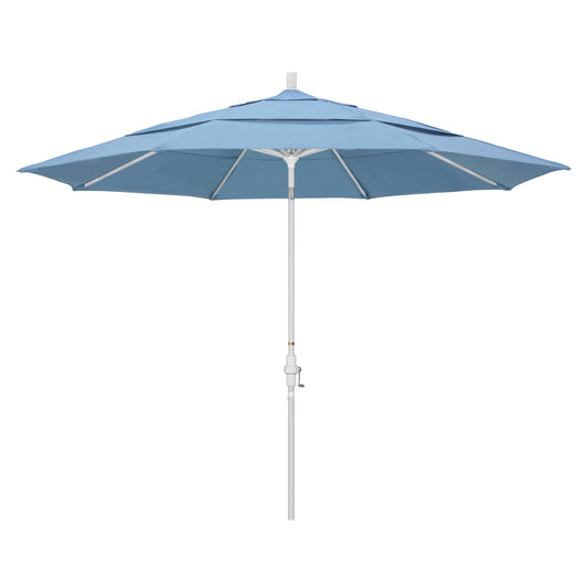 CasaFoyer 11' California Umbrella - Market Style with Collar Tilt and Crank Lift - Sturdy Aluminum Frame - Ample Shade for Residential Owners - Durable and User-Friendly Design