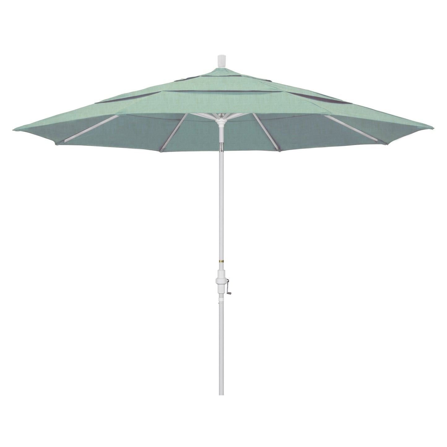 CasaFoyer 11' California Umbrella - Market Style with Advanced Collar Tilt Design, Sturdy Aluminum Frame, Easy Crank-to-Open Mechanism. Attractive and Durable Shade Solution.