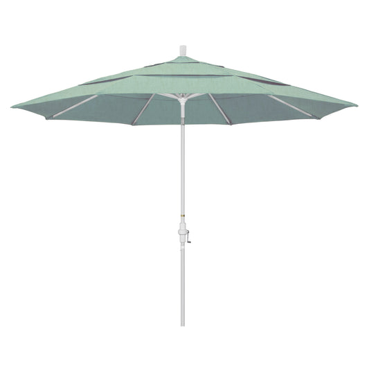 CasaFoyer 11' California Umbrella - Market Style with Advanced Collar Tilt Design, Sturdy Aluminum Frame, Easy Crank-to-Open Mechanism. Attractive and Durable Shade Solution.