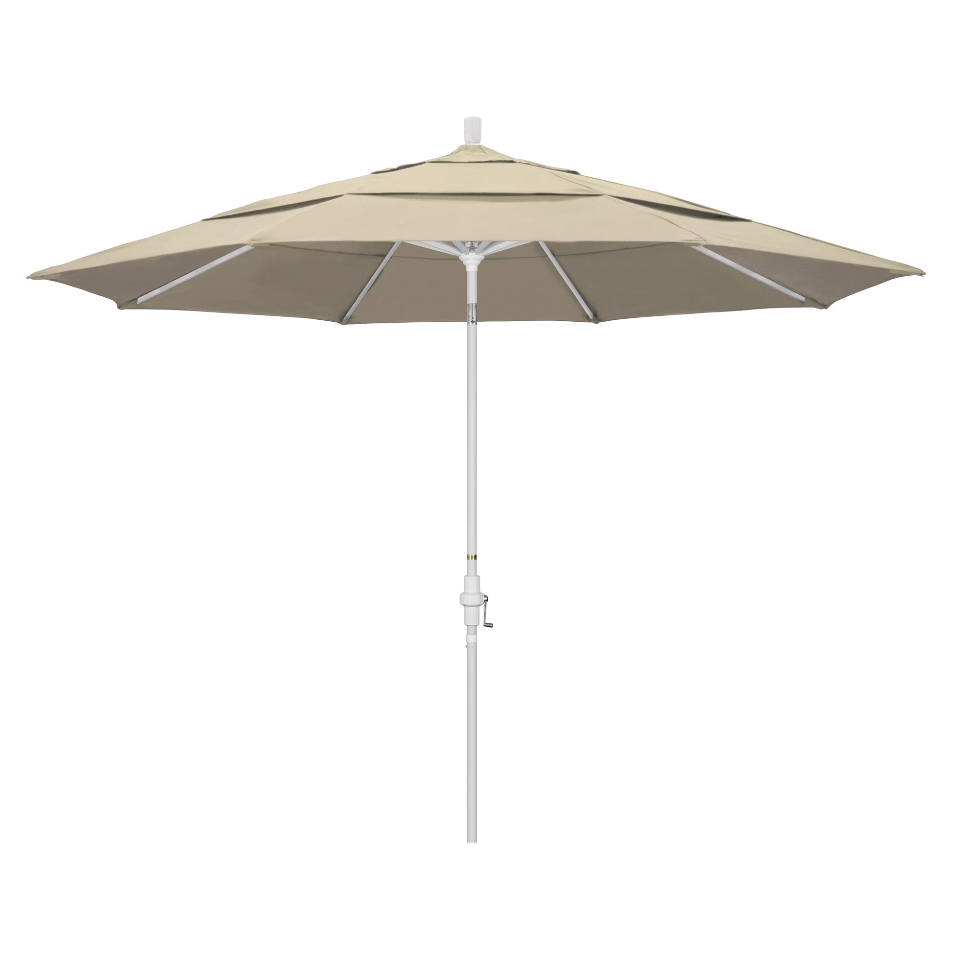 CasaFoyer 11ft California Umbrella - Market Style, Collar Tilt Design, Sturdy Aluminum Frame, Crank-to-Open Feature, Wide Range of Tilt Positions