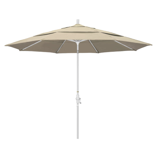 CasaFoyer 11ft California Umbrella - Market Style, Collar Tilt Design, Sturdy Aluminum Frame, Crank-to-Open Feature, Wide Range of Tilt Positions