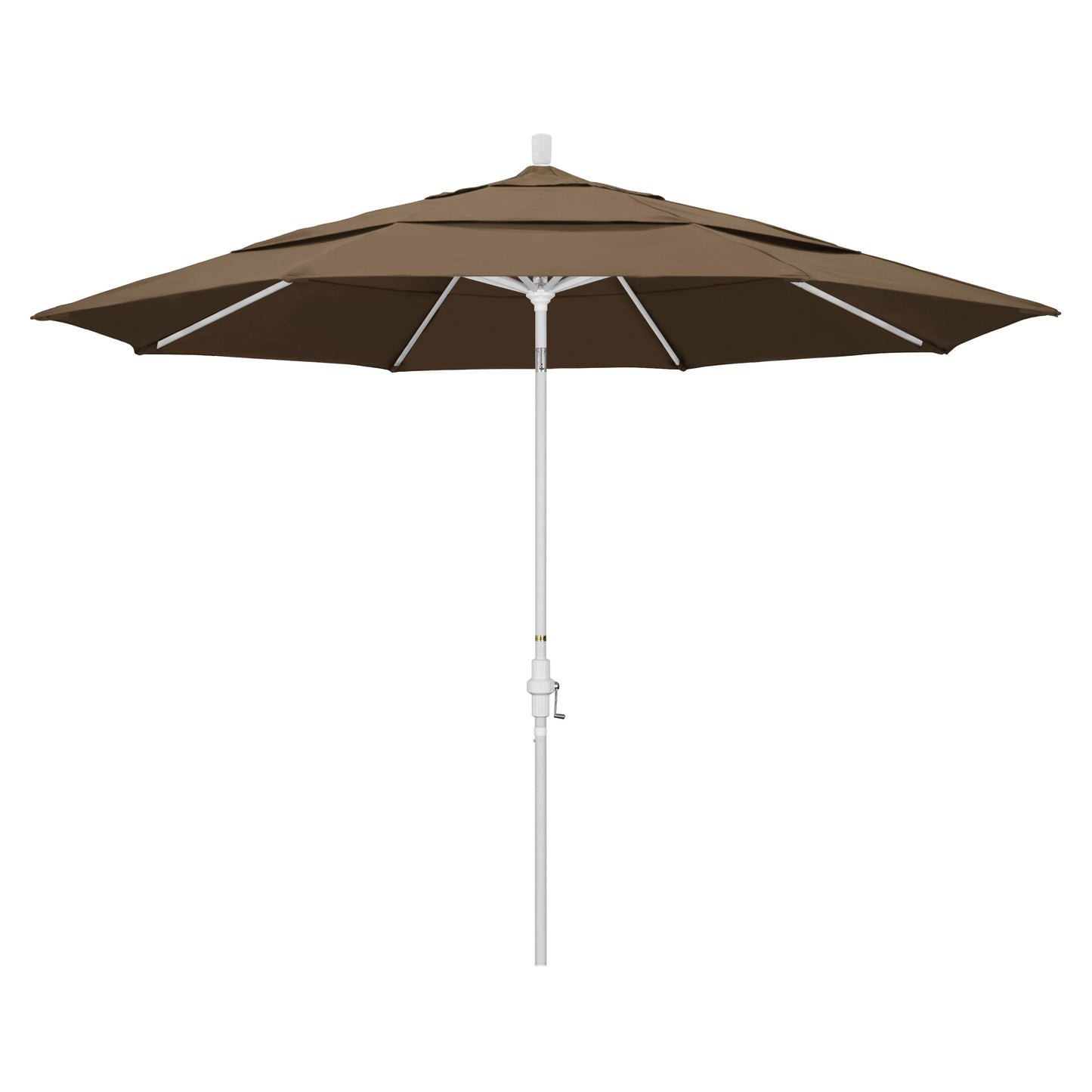 CasaFoyer 11ft California Market Style Umbrella | Durable Aluminum Frame | Collar Tilt Design | Easy Crank-to-Open Mechanism | Wide Range of Tilt Positions | Residential Owner's Top Choice