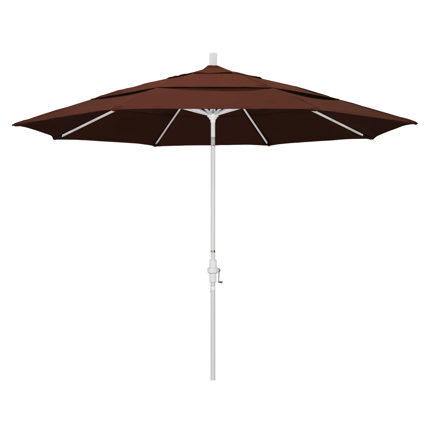 CasaFoyer 11' California Umbrella - Market Style with Collar Tilt and Crank Lift - Durable Aluminum Frame - User-Friendly and Resilient - Ideal for Residential Use