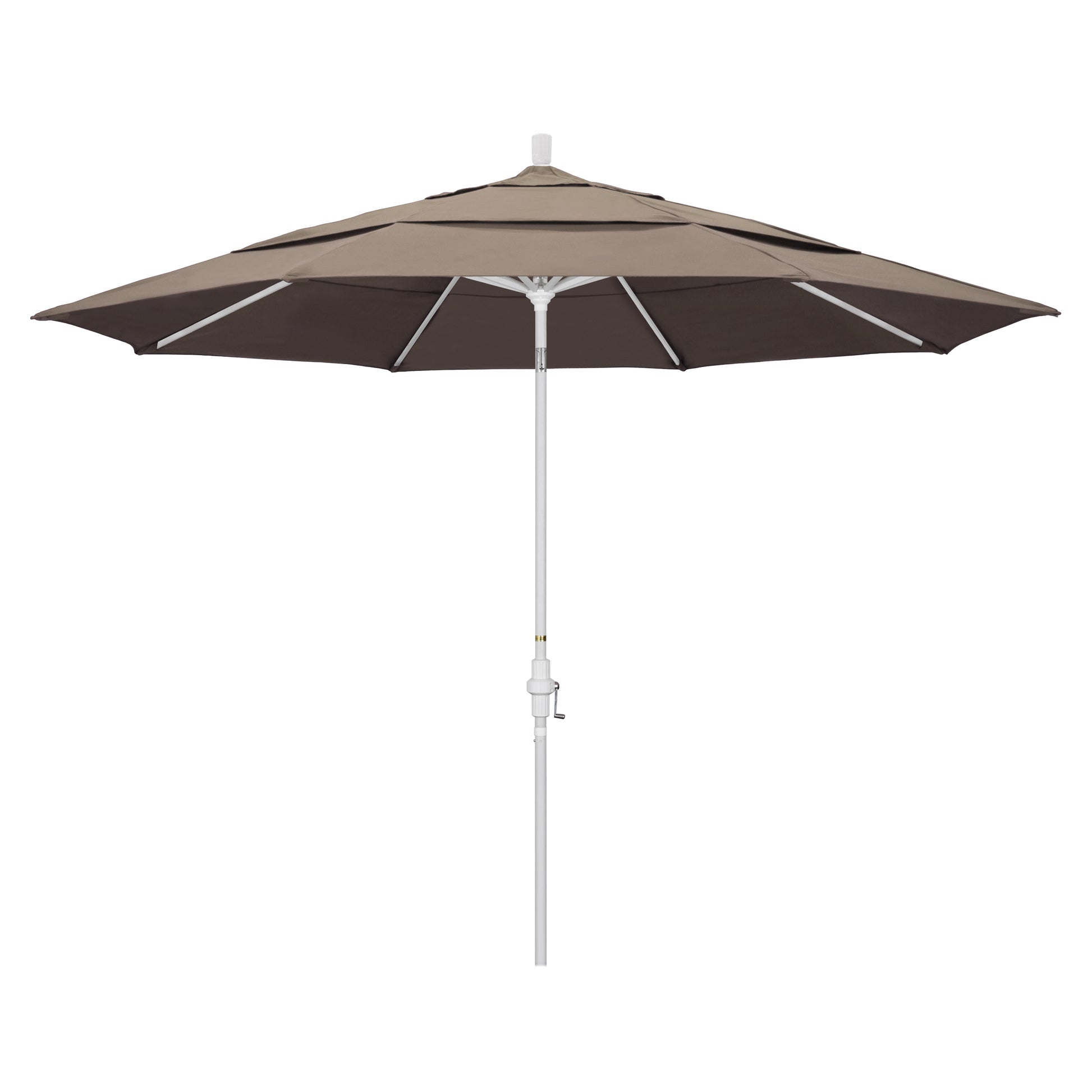 CasaFoyer 11' California Umbrella - Market Style with Collar Tilt Design, Sturdy Aluminum Frame, Crank-to-Open Mechanism, Sunbrella Fabric - Ideal for Residential Use