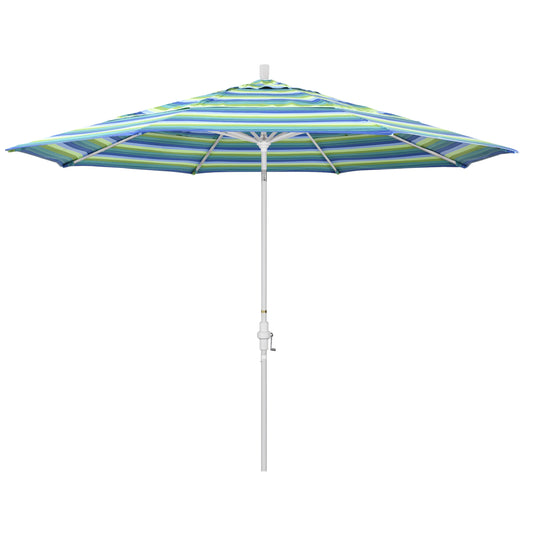 CasaFoyer 11ft California Umbrella - Market Style, Collar Tilt Design, Durable Aluminum Frame, Easy Crank-to-Open, Wide Range of Tilt Positions
