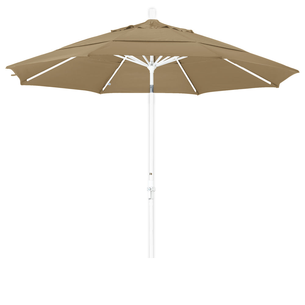 CasaFoyer 11' California Market Style Umbrella - Durable Aluminum Frame, Collar Tilt Design, Easy Crank-to-Open Feature - Ideal for Residential Use