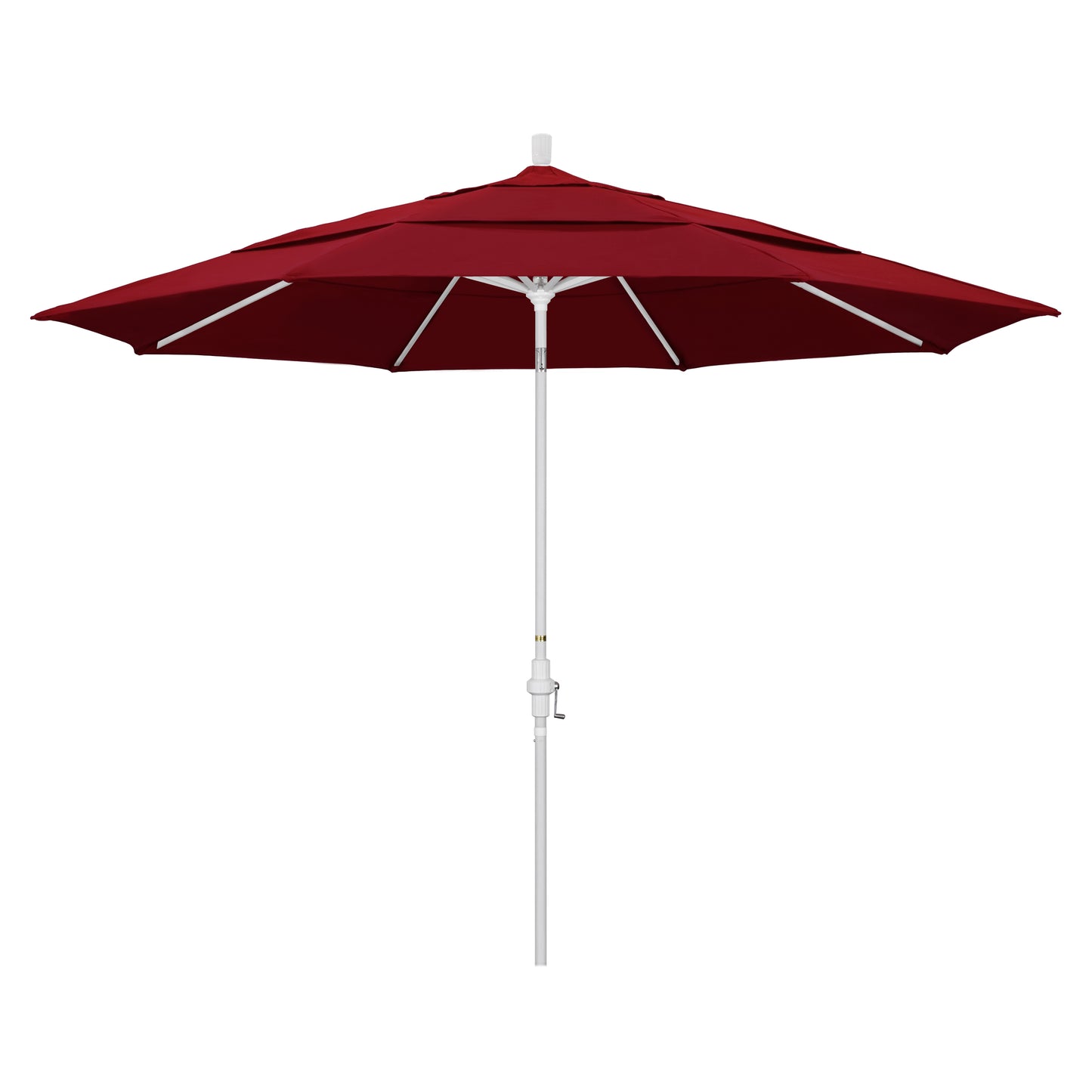 CasaFoyer 11ft California Umbrella - Market Style, Collar Tilt, Crank-to-Open, Aluminum Frame - Ideal for Residential Use